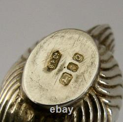 Novelty English Solid Sterling Silver Miniature Dolls House Tea Set 1969