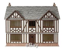 OAK DOLLS HOUSE, 12th SCALE WOODEN GEORGIAN NEW FROM JULIE ANNS