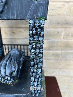 OOAK 1/12 Dolls House Miniature Gothic Crypt Mausoleum Catacombs inspired Skulls