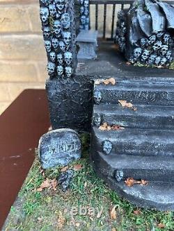 OOAK 1/12 Dolls House Miniature Gothic Crypt Mausoleum Catacombs inspired Skulls