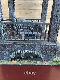 OOAK 1/12 Dolls House Miniature Gothic Crypt Mausoleum Catacombs inspired Skulls