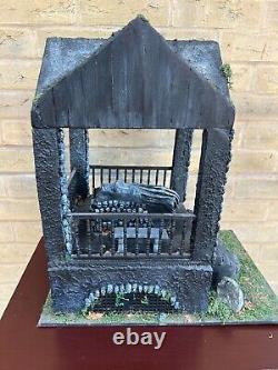 OOAK 1/12 Dolls House Miniature Gothic Crypt Mausoleum Catacombs inspired Skulls