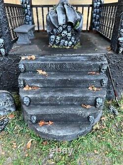 OOAK 1/12 Dolls House Miniature Gothic Crypt Mausoleum Catacombs inspired Skulls