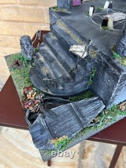 OOAK 1/12 Dolls House Miniature Gothic Crypt Mausoleum Ouija Skeleton Creepy