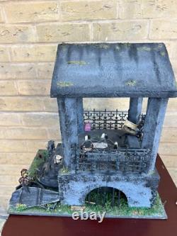 OOAK 1/12 Dolls House Miniature Gothic Crypt Mausoleum Ouija Skeleton Creepy