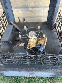 OOAK 1/12 Dolls House Miniature Gothic Crypt Mausoleum Ouija Skeleton Creepy