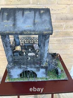 OOAK 1/12 Dolls House Miniature Gothic Crypt Mausoleum Ouija Skeleton Creepy