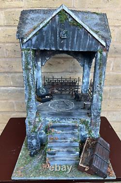 OOAK 1/12 Dolls House Miniature Gothic Crypt Mausoleum Ouija Supernatural Creepy