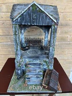 OOAK 1/12 Dolls House Miniature Gothic Crypt Mausoleum Ouija Supernatural Creepy