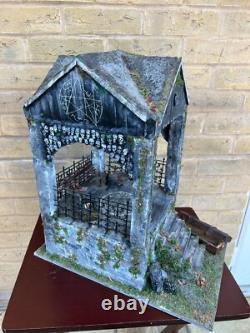 OOAK 1/12 Dolls House Miniature Gothic Crypt Mausoleum Ouija Supernatural Creepy