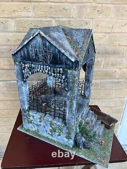 OOAK 1/12 Dolls House Miniature Gothic Crypt Mausoleum Ouija Supernatural Creepy