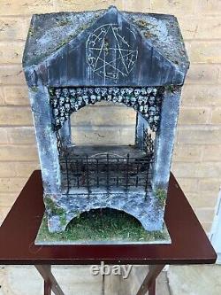 OOAK 1/12 Dolls House Miniature Gothic Crypt Mausoleum Ouija Supernatural Creepy