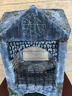 OOAK 1/12 Dolls House Miniature Gothic Crypt Mausoleum Ouija Supernatural Creepy