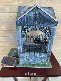 OOAK 1/12 Dolls House Miniature Gothic Crypt Mausoleum Ouija Supernatural Creepy