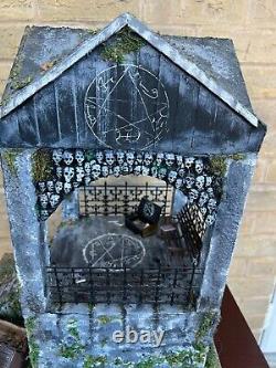 OOAK 1/12 Dolls House Miniature Gothic Crypt Mausoleum Ouija Supernatural Creepy