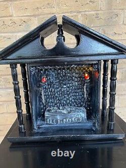 OOAK 1/12 Dolls House Miniature Gothic Crypt Mausoleum Skulls Supernatural