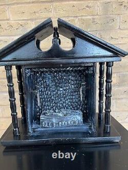 OOAK 1/12 Dolls House Miniature Gothic Crypt Mausoleum Skulls Supernatural