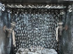 OOAK 1/12 Dolls House Miniature Gothic Crypt Mausoleum Skulls Supernatural
