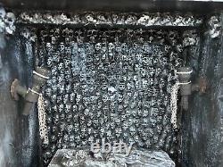 OOAK 1/12 Dolls House Miniature Gothic Crypt Mausoleum Skulls Supernatural