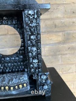OOAK 1/12 Dolls House Miniature Gothic Crypt Mausoleum Skulls Supernatural (A)