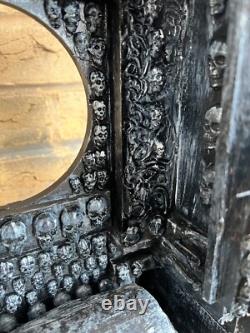 OOAK 1/12 Dolls House Miniature Gothic Crypt Mausoleum Skulls Supernatural (A)