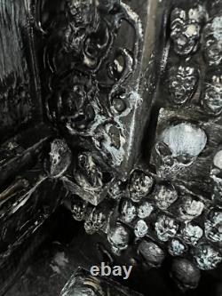 OOAK 1/12 Dolls House Miniature Gothic Crypt Mausoleum Skulls Supernatural (A)