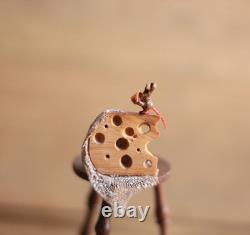 OOAK 112 Dolls House Miniature Mouse On The Pantry Stool By ARTISAN PigeonOak