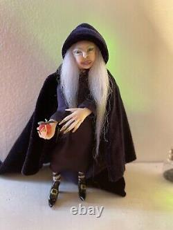 OOAK Doll House Doll Miniature Hag 1/12th Scale Realistic Handmade Gothic style