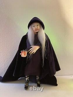 OOAK Doll House Doll Miniature Hag 1/12th Scale Realistic Handmade Gothic style