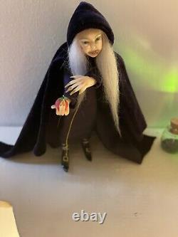 OOAK Doll House Doll Miniature Hag 1/12th Scale Realistic Handmade Gothic style