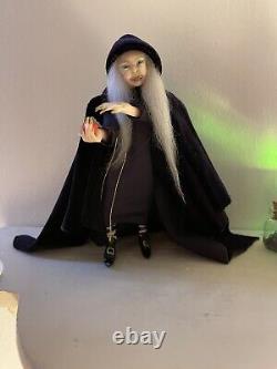 OOAK Doll House Doll Miniature Hag 1/12th Scale Realistic Handmade Gothic style