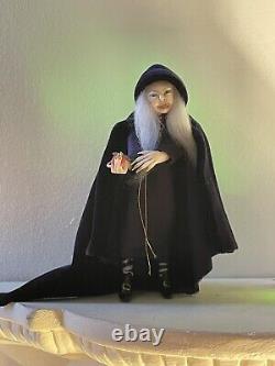 OOAK Doll House Doll Miniature Hag 1/12th Scale Realistic Handmade Gothic style