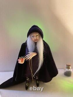 OOAK Doll House Doll Miniature Hag 1/12th Scale Realistic Handmade Gothic style