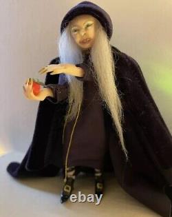 OOAK Doll House Doll Miniature Hag 112th Scale Realistic Handmade Old Crone