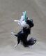 Ooak Dollhouse Miniature Border Collie Leaping For A Frisbee By Malga