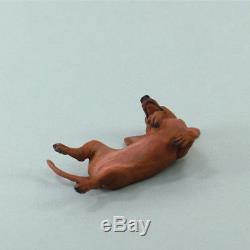 OOAK Dollhouse Miniature Dachshund Sculpture by Kerri Pajutee Handsculpted Dog