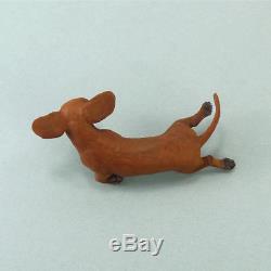 OOAK Dollhouse Miniature Dachshund Sculpture by Kerri Pajutee Handsculpted Dog