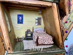 OOAK Dolls House Fairy Meadows Cabin Contents Included. Very Pretty