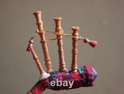 OOAK Dolls House Miniature Bagpipes 112 Handmade Rare ARTISAN By PigeonOak