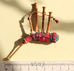 OOAK Dolls House Miniature Bagpipes 112 Handmade Rare ARTISAN By PigeonOak