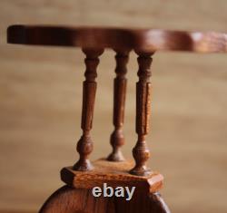 OOAK Dolls House Miniature Pie Crust Table 112 Mahogany ARTISAN By PigeonOak