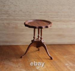 OOAK Dolls House Miniature Pie Crust Table 112 Mahogany ARTISAN By PigeonOak