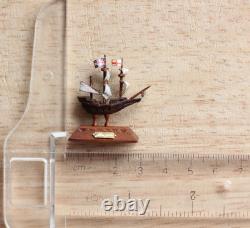 OOAK Dolls House Miniature The Mayflower Ship Handmade Rare 112 By PigeonOak