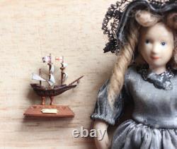 OOAK Dolls House Miniature The Mayflower Ship Handmade Rare 112 By PigeonOak