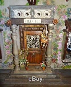 OOAK MILLFIELD Fully Furnished Vintage Dolls House