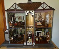 OOAK MILLFIELD Fully Furnished Vintage Dolls House