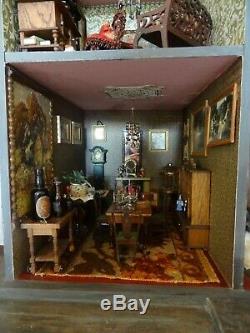 OOAK MILLFIELD Fully Furnished Vintage Dolls House