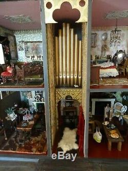 OOAK MILLFIELD Fully Furnished Vintage Dolls House