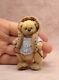 Ooak Miniature Teddy Bear Artist Crochet Handmade Jointed Toy Doll House