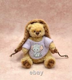 OOAK Miniature Teddy Bear Artist Crochet Handmade Jointed Toy Doll House